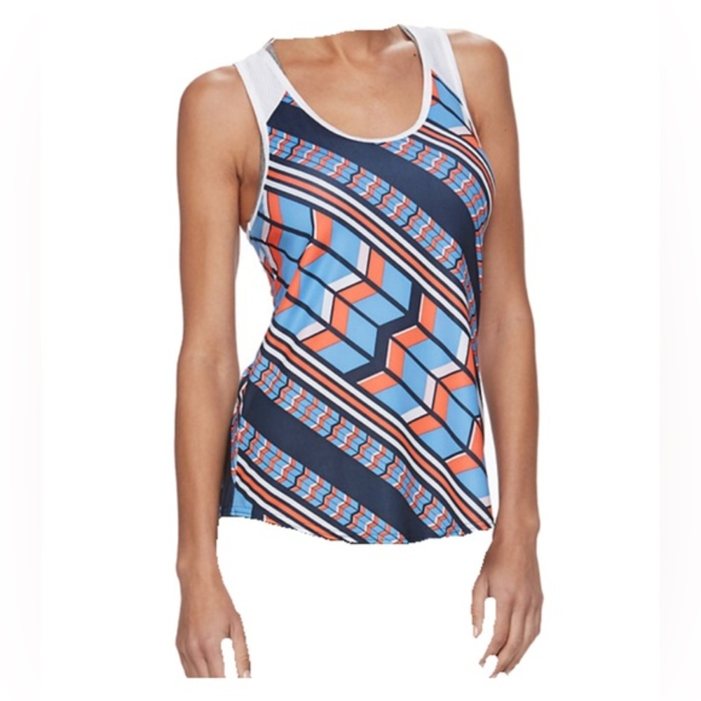 Fila EUC Chevron print mesh tank Size M